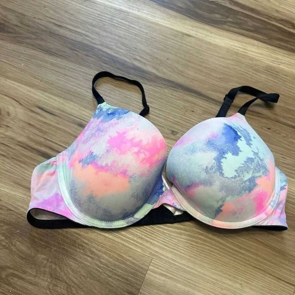 Victoria’s Secret 36C wear everywhere tie dye push-up bra